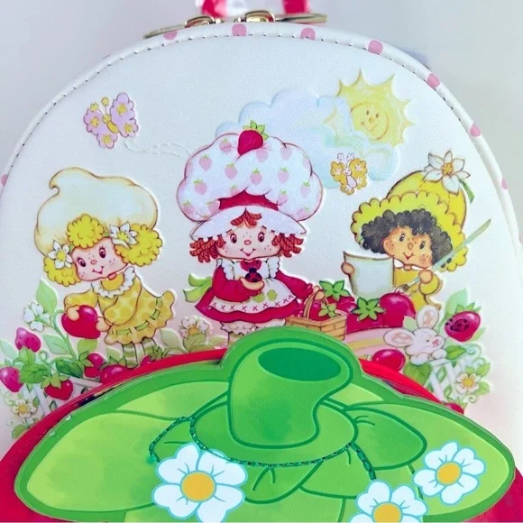 NWT Loungefly Strawberry Shortcake Strawberry House Mini Backpack - Picture 3 of 12
